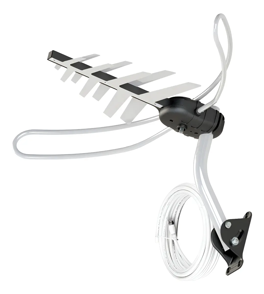 Antena Digital Externa Aquário DTV-3000 4 em 1 com Cabo Coaxial de 15 Metros