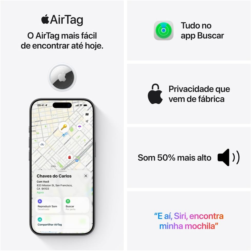 Apple AirTag (2ª geração) - Localizador Bluetooth — foto 5