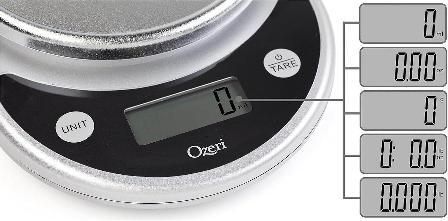 Balança Digital de Cozinha Ozeri Pronto 5100g 20cm — foto 2
