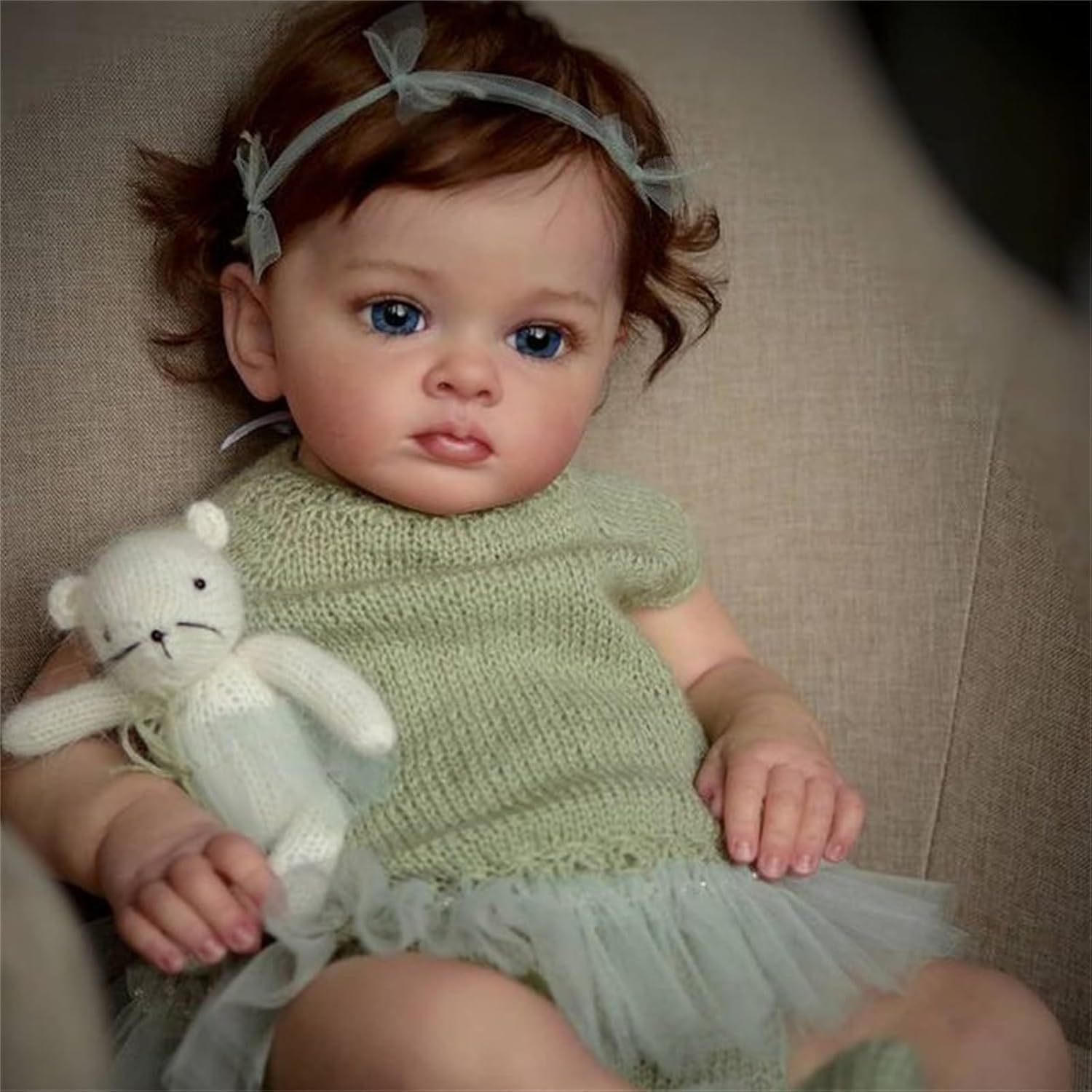 Boneca Bebê Reborn Menina Realista 55cm Silicone
