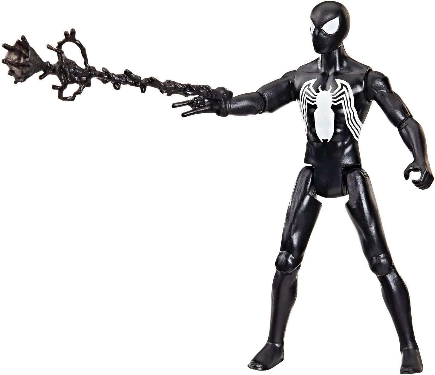 Boneco Homem-Aranha Traje Preto 10 cm - Figura Articulada Marvel