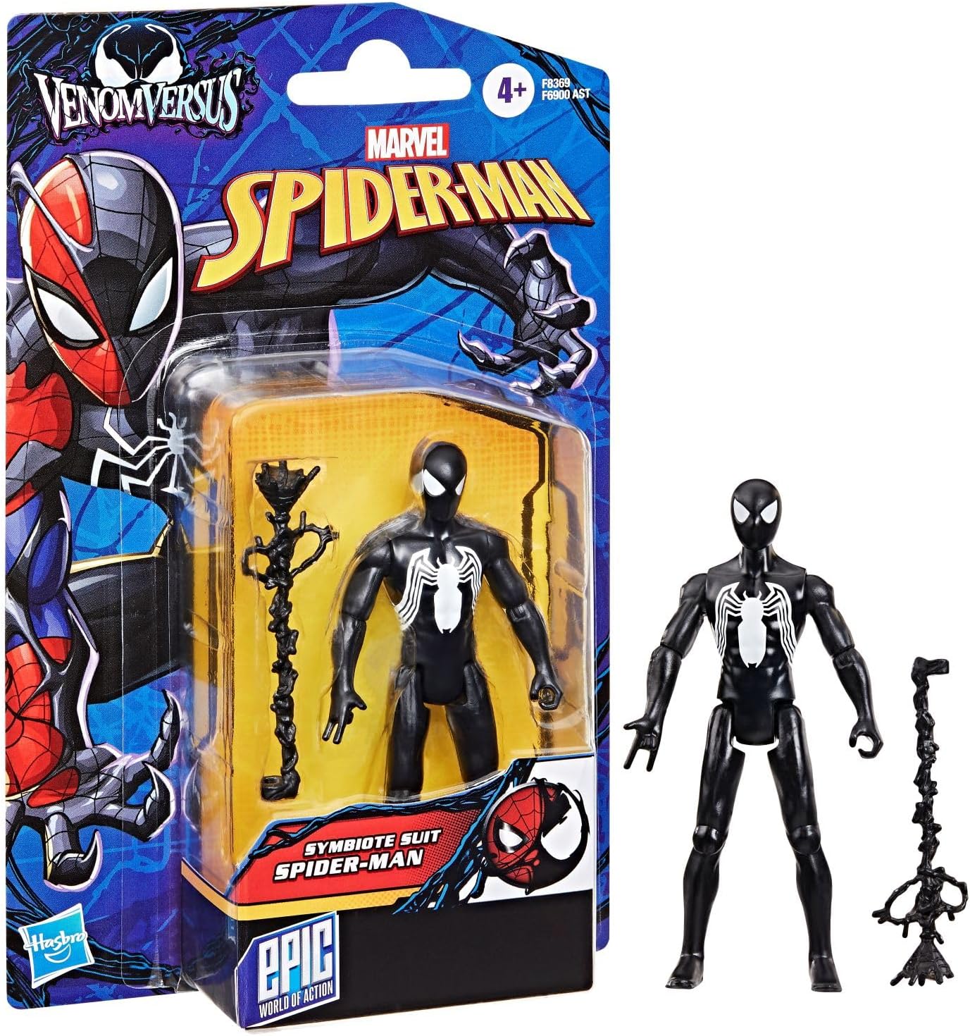 Boneco Homem-Aranha Traje Preto 10 cm - Figura Articulada Marvel — foto 3