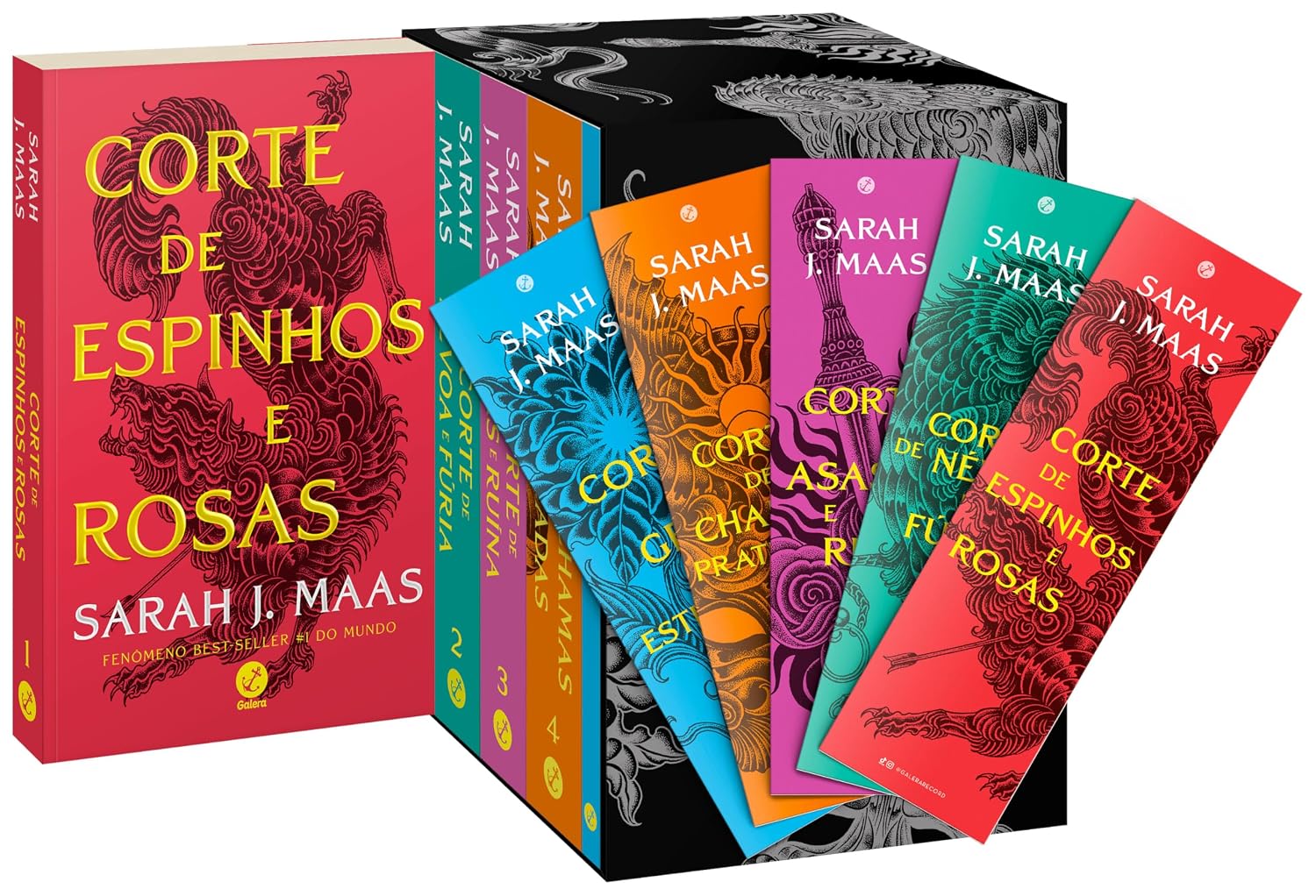 Box Corte de Espinhos e Rosas - Sarah J. Maas - Novas Capas e Marcadores