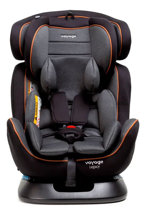 Cadeirinha Infantil Reclinável Voyage Legacy Cinza e Preto Mescla
