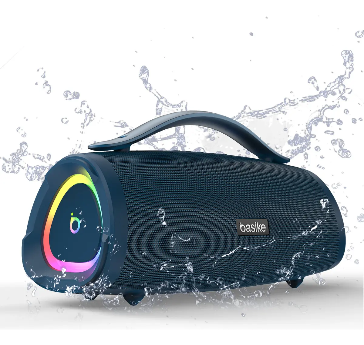Caixa Bluetooth Portátil Basike MD-RAD289 com Subwoofer Ativo, 160W, Bluetooth 5.4, IPX6, RGB
