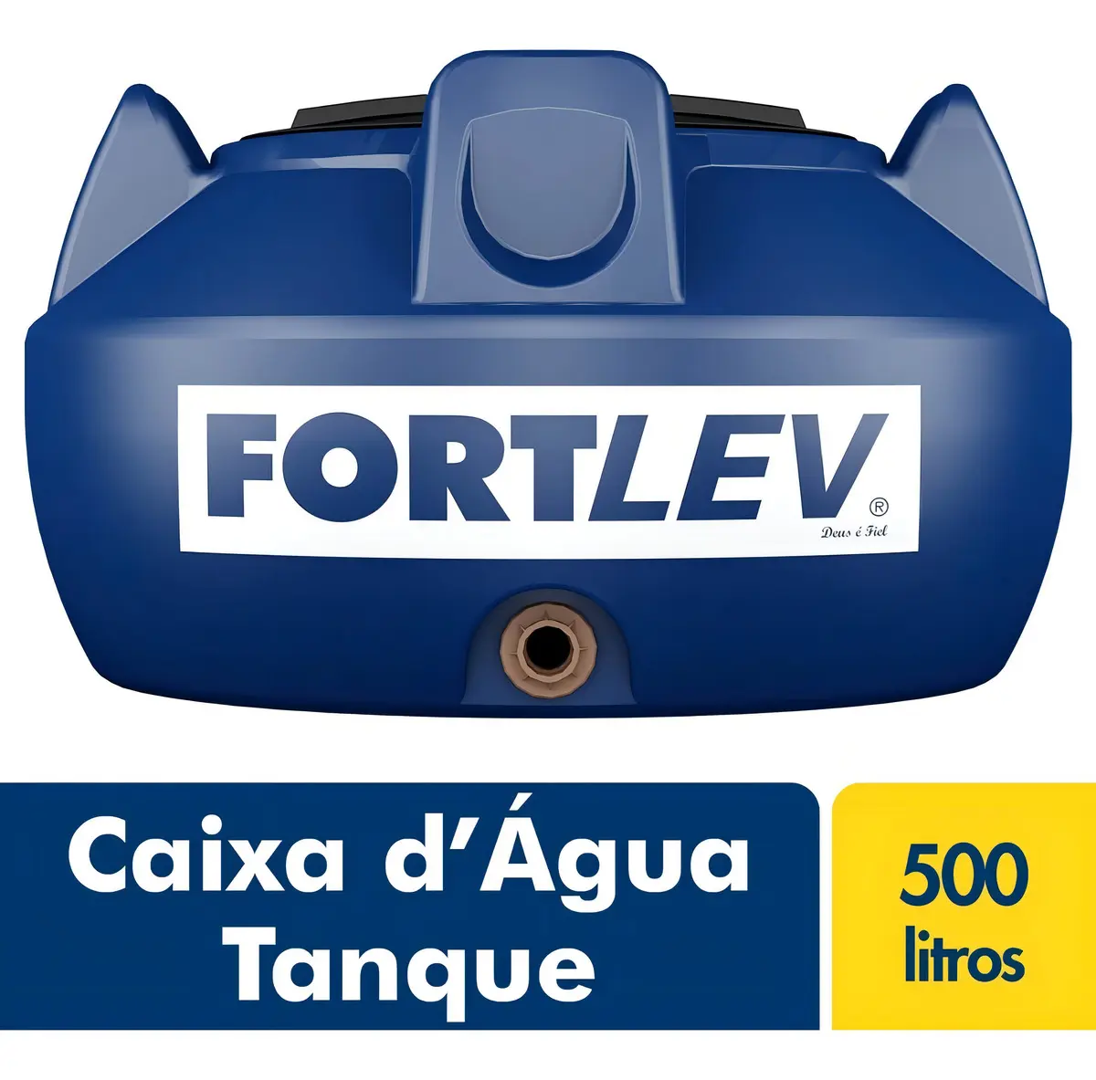 Caixa D'água Fortlev 500L Horizontal com Tampa de Rosca — foto 2