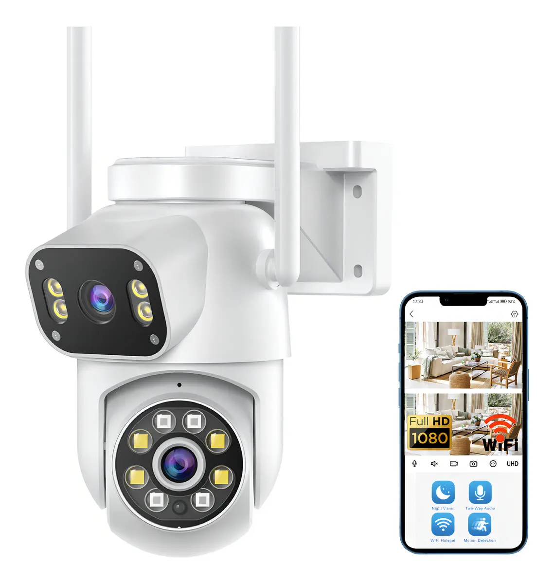 Câmera de Vigilância Externa MVPsmart DQ8 - Full HD com Áudio Bidirecional — foto 2