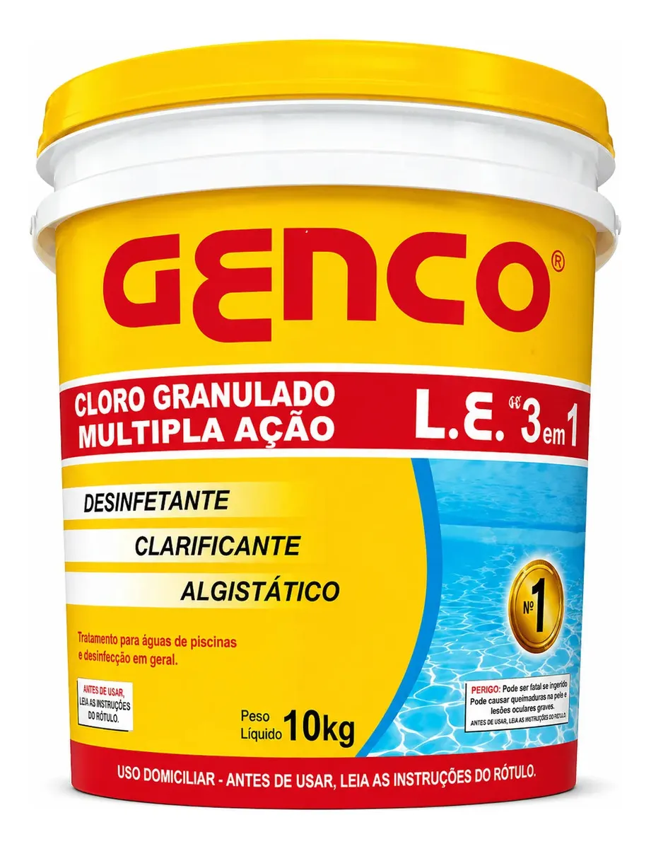 Cloro Genco Granulado 3 em 1 10kg