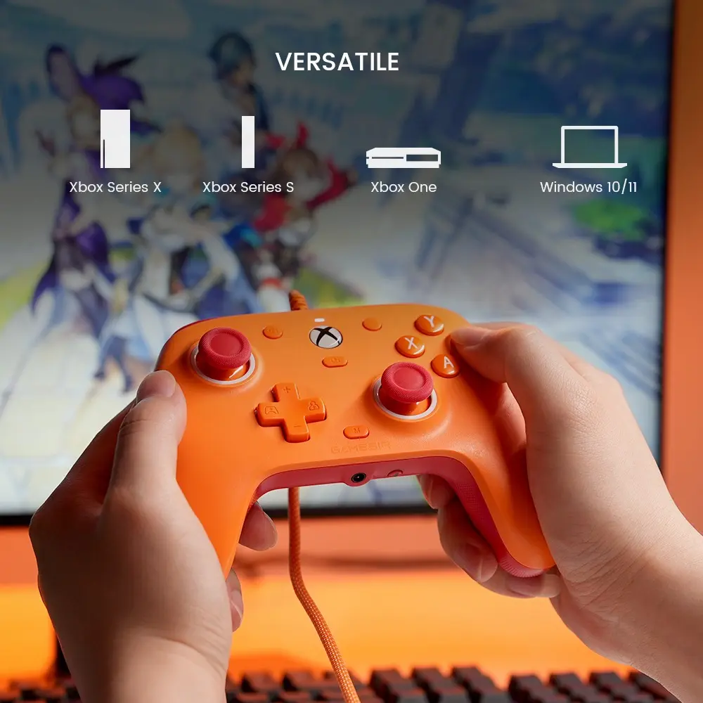 Controle Com Fio GameSir G7 SE para Xbox e PC - Laranja — foto 2