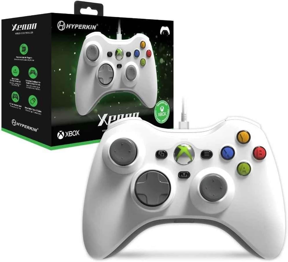 Controle Hyperkin Xenon Branco Licenciado para Xbox 360 e PC — foto 5