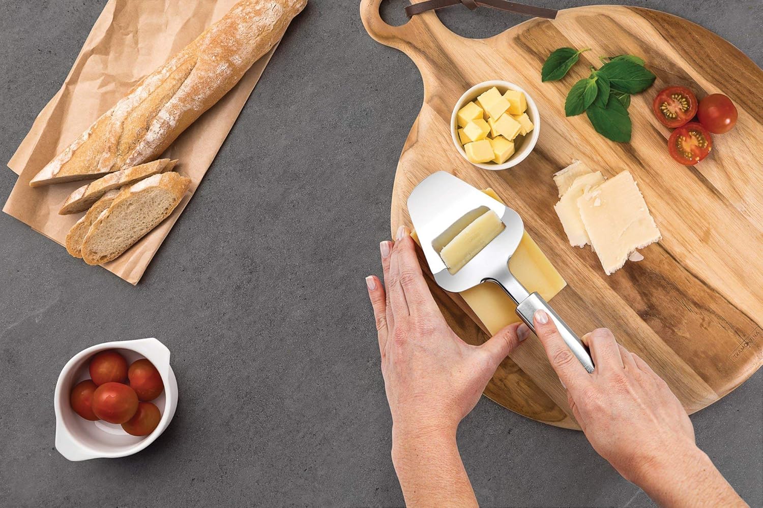 Cortador de Queijo Tramontina Marffim Aço Inox — foto 2