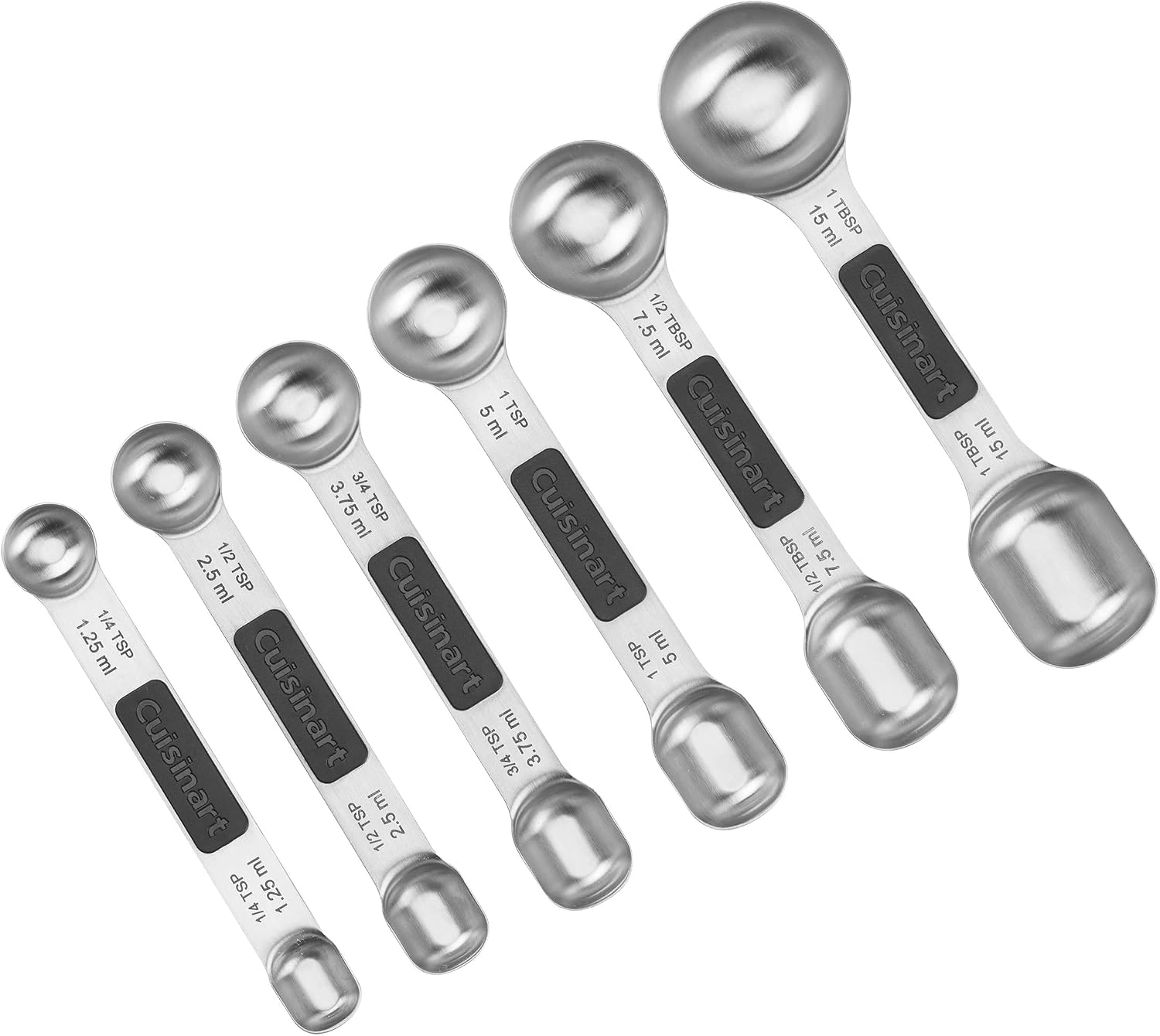 Cuisinart CTG-00-6MSP Conjunto de Colheres Medidoras Magnéticas - 6 Peças em Aço Inoxidável