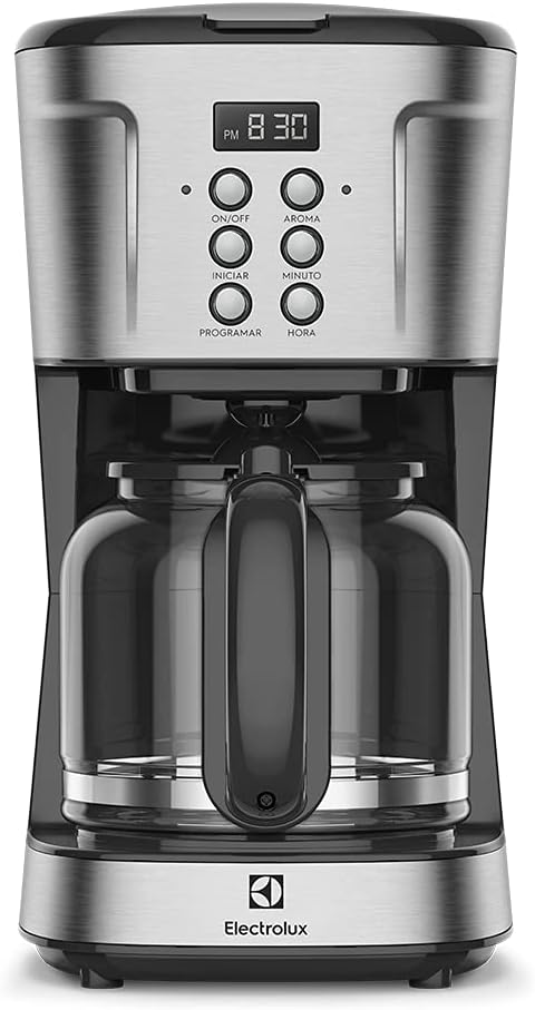 Cafeteira Elétrica Electrolux ECM30 Inox 1,5L com Filtro Permanente e Timer