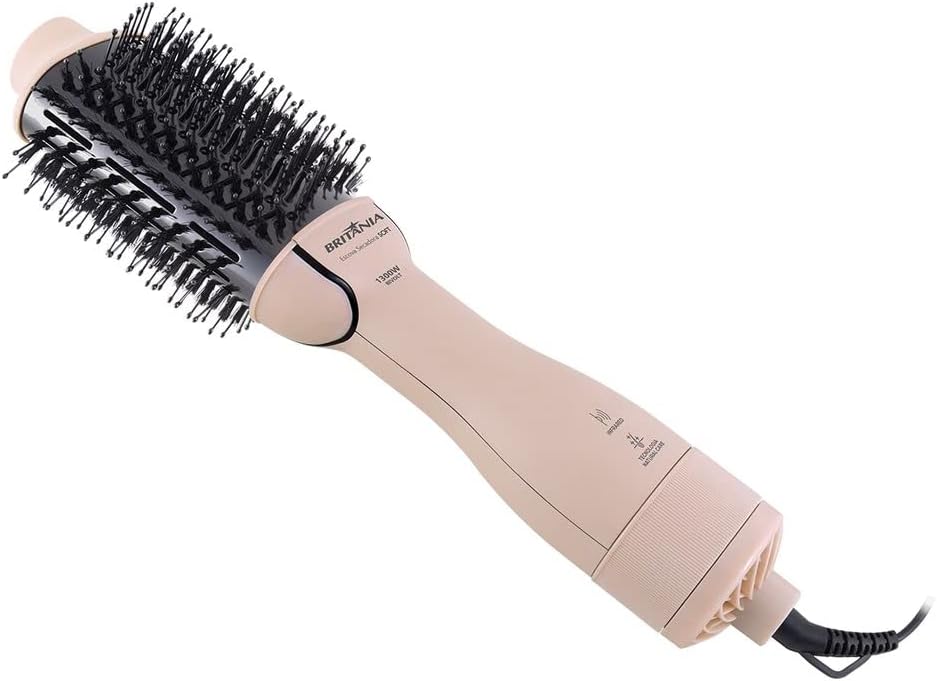Escova Secadora Britânia Soft 4 em 1 BEC07R 1300W Bivolt