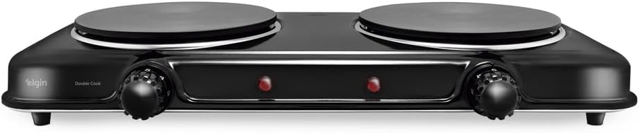 Fogão Elétrico Portátil Cooktop Elgin Double Cook 2 Bocas 110V