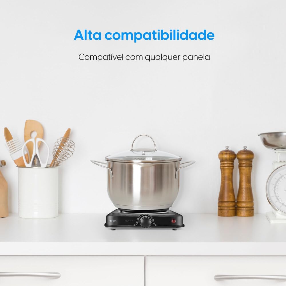 Fogão Elétrico Portátil Cooktop Elgin Single Cook 1 Boca 220V — foto 3