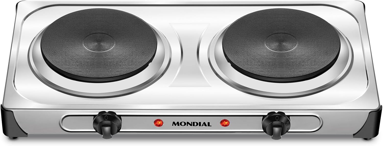 Fogareiro Elétrico Duplo FE-03 Mondial 2000W Portátil