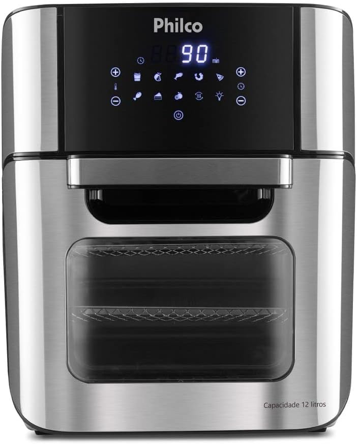 Fritadeira Air Fryer 2 em 1 - Forno e Air Fryer 12 Litros