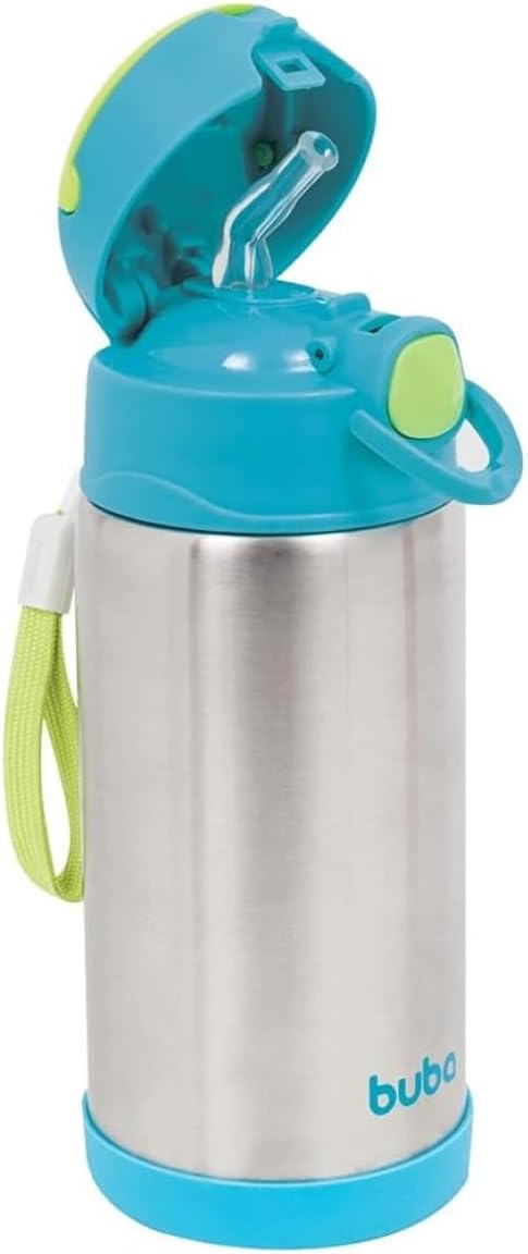 Garrafa Térmica Inox 400ml com Trava de Segurança - Aço Inoxidável