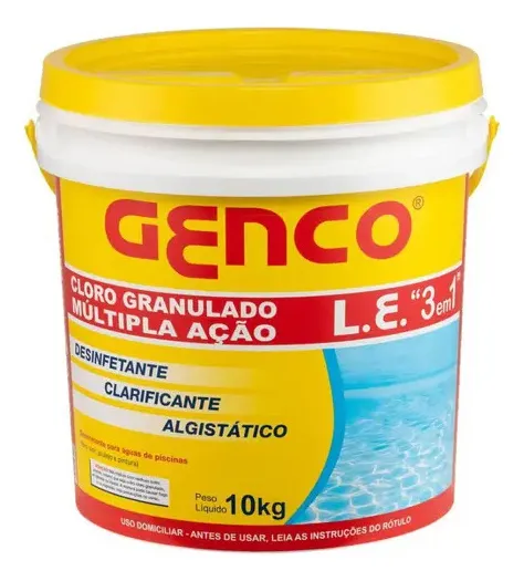 Genco Balde 3 em 1 10kg para Tratamento de Piscinas