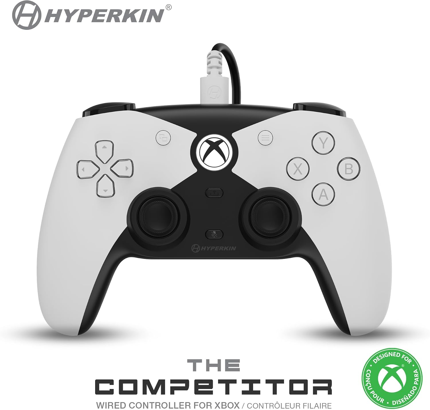 Hyperkin Competitor Wired Controller - Controle com fio para Xbox Series X|S, Xbox One e PC