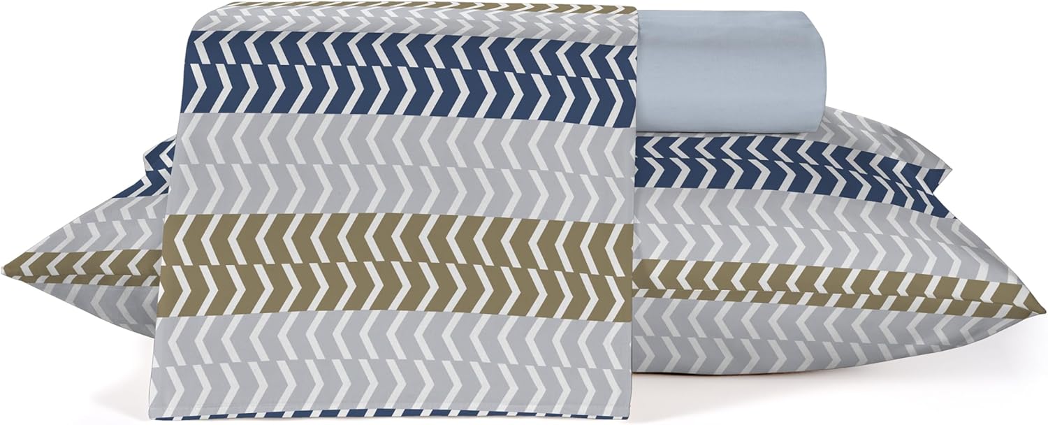 Jogo de Roupa de Cama Teka Crystal Solteiro 100% Algodão