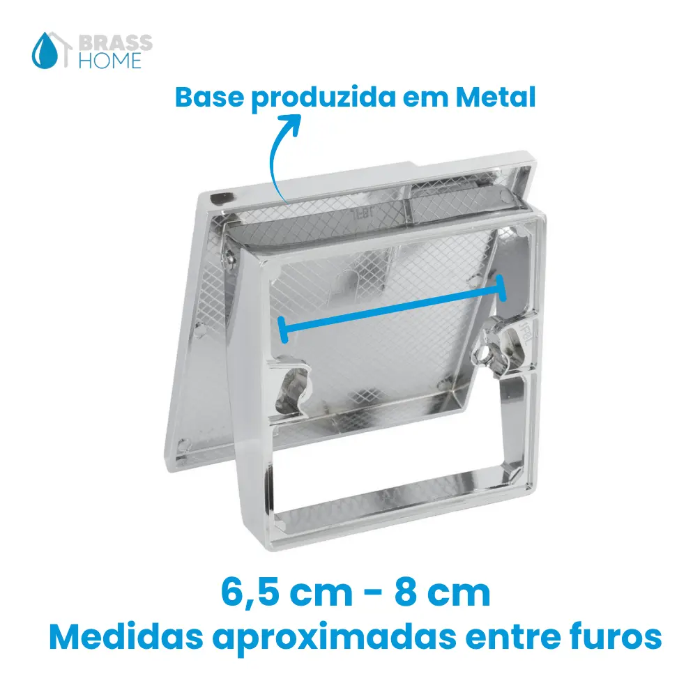 Kit Acabamento Válvula de Descarga Metal Cromada Abstra - 2 Peças — foto 3