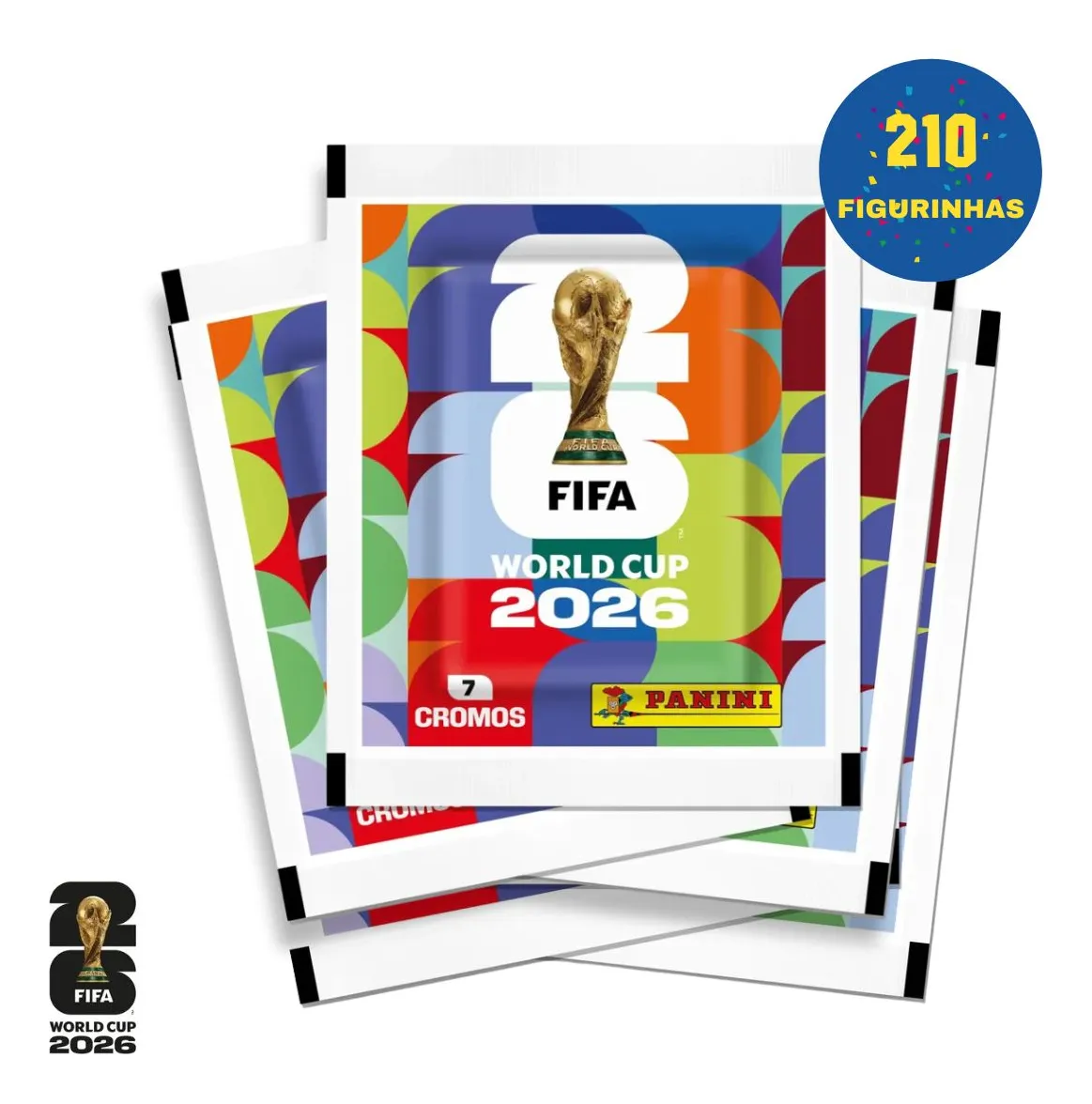 Kit 30 Envelopes de Figurinhas Copa do Mundo 2026 - Panini