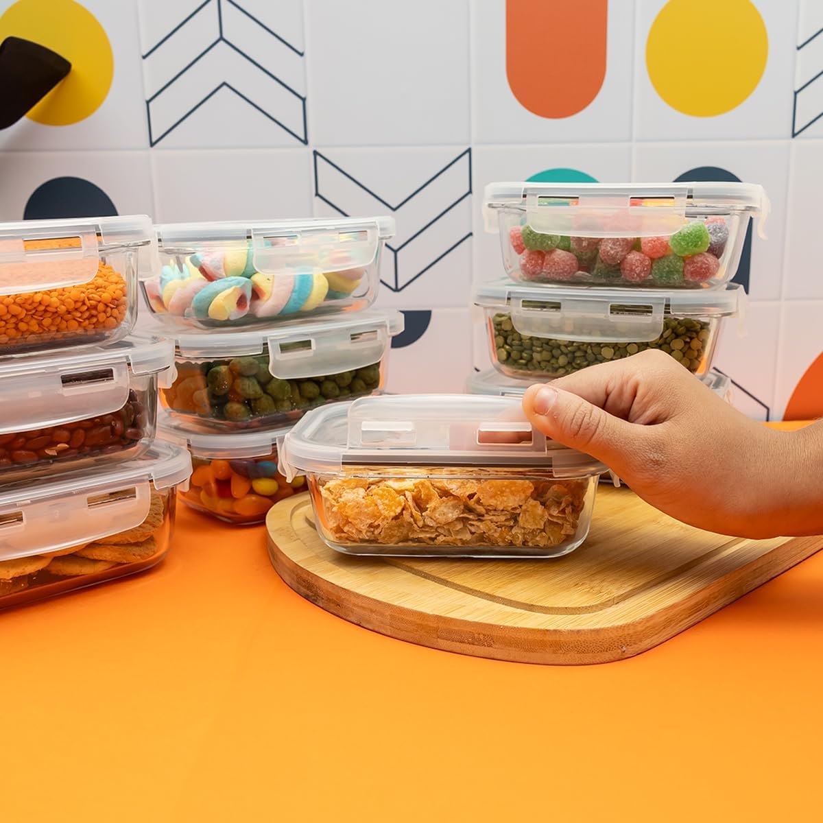 Kit de Potes Herméticos de Vidro Borossilicato para Alimentos — foto 6
