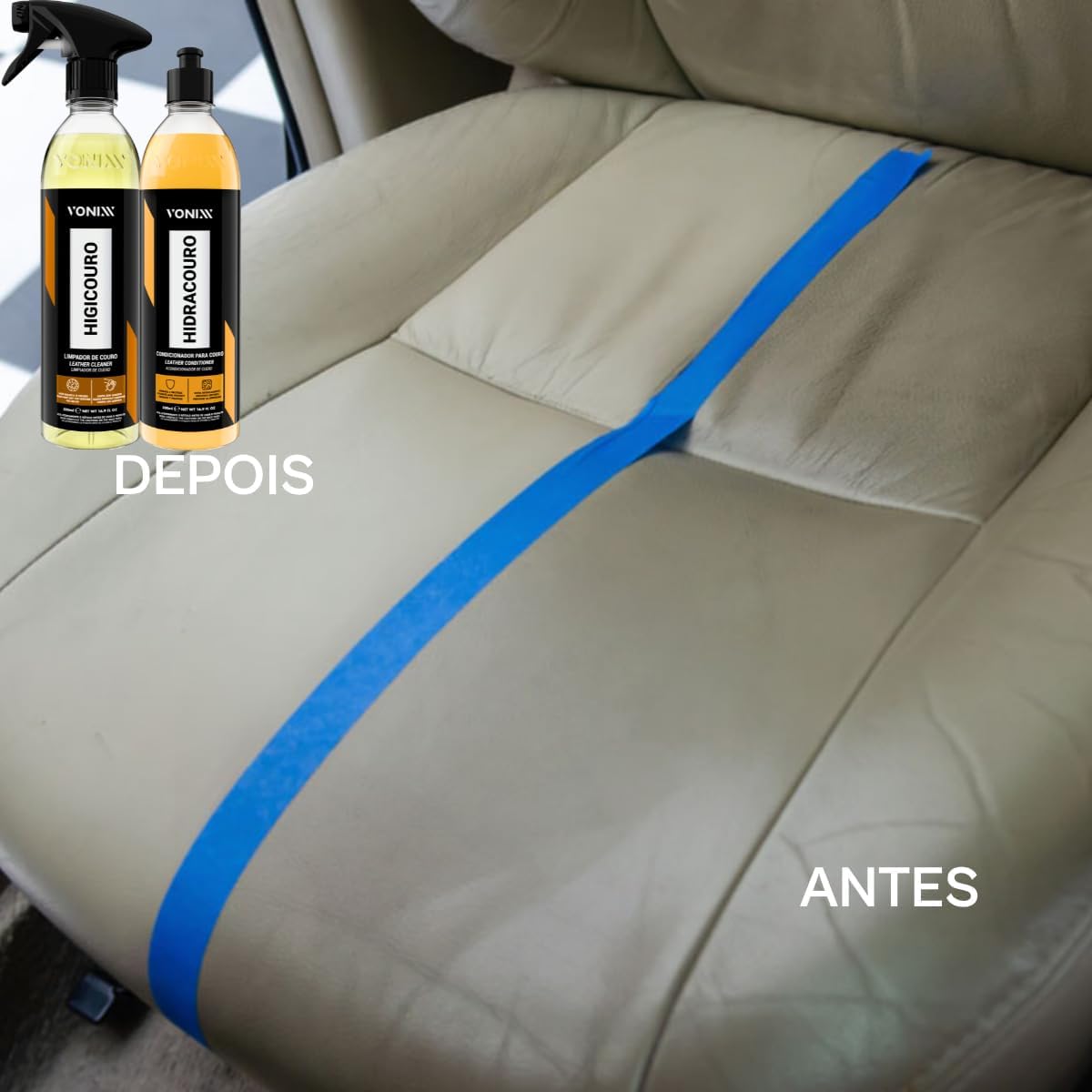 Kit Vonixx Hidracouro e Higicouro 500ml - Manutenção de Couro Automotivo — foto 2