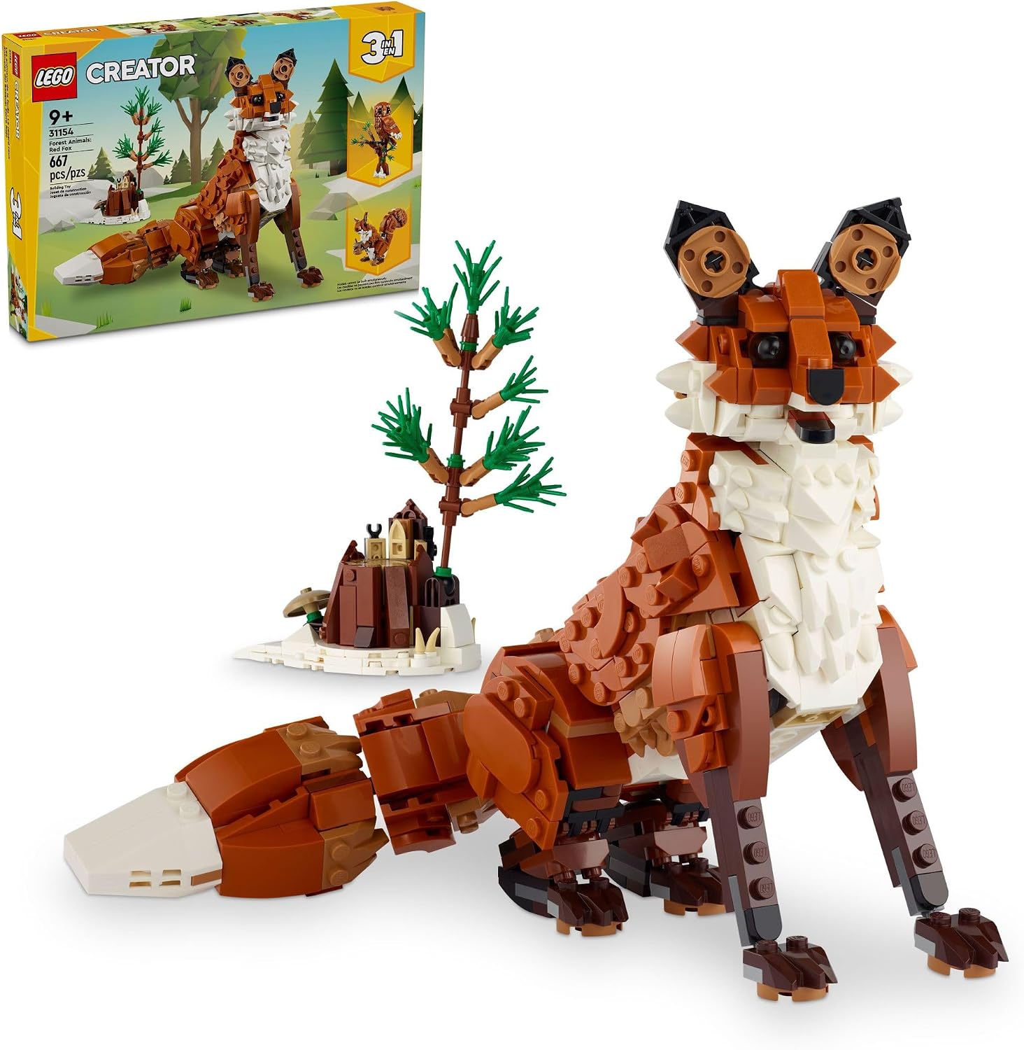 LEGO Creator 31154 Animais da Floresta Raposa Vermelha - 667 peças