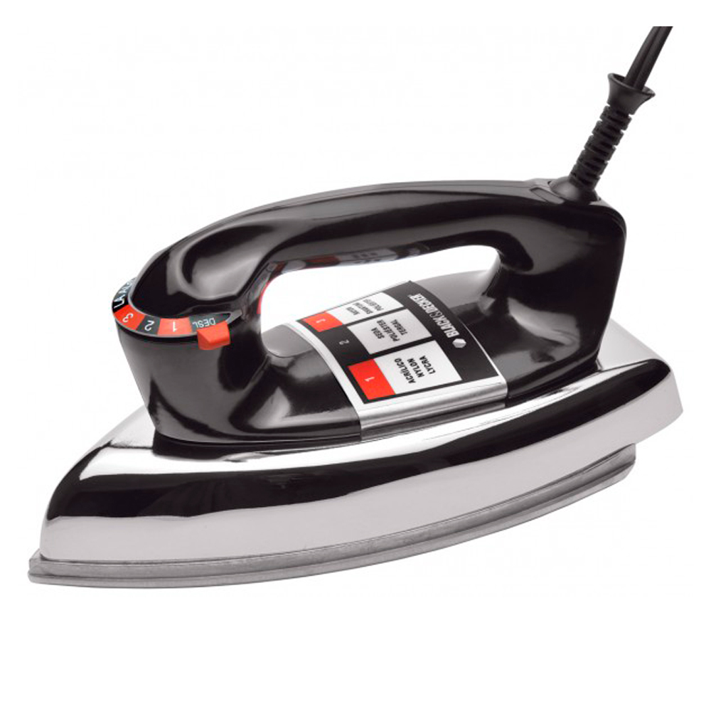 Ferro de Passar a Seco Black & Decker Alumínio Polido VFA1110