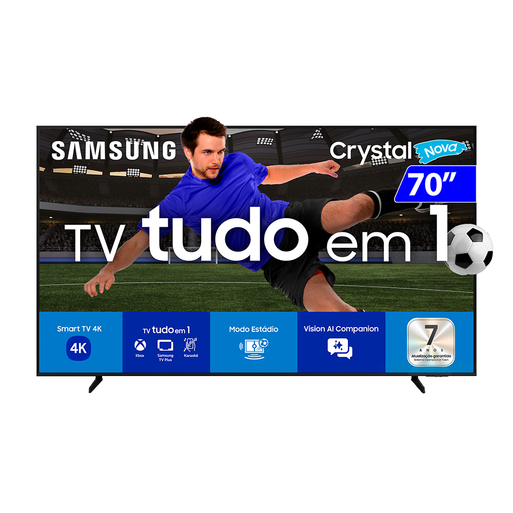 Smart TV Samsung LED 70" 4K Crystal UHD UN70U8500FGXZD