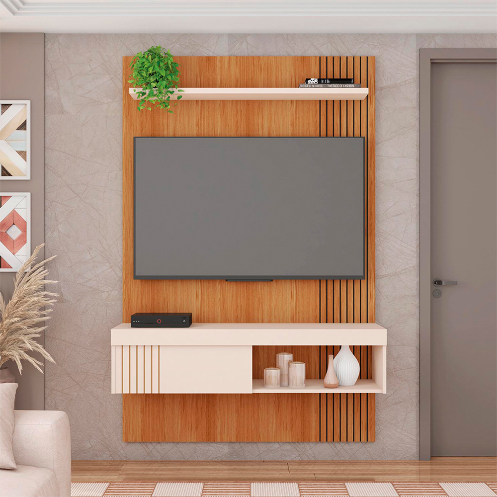 Painel para TV até 45" Jade com Porta Deslizante - Caemmun