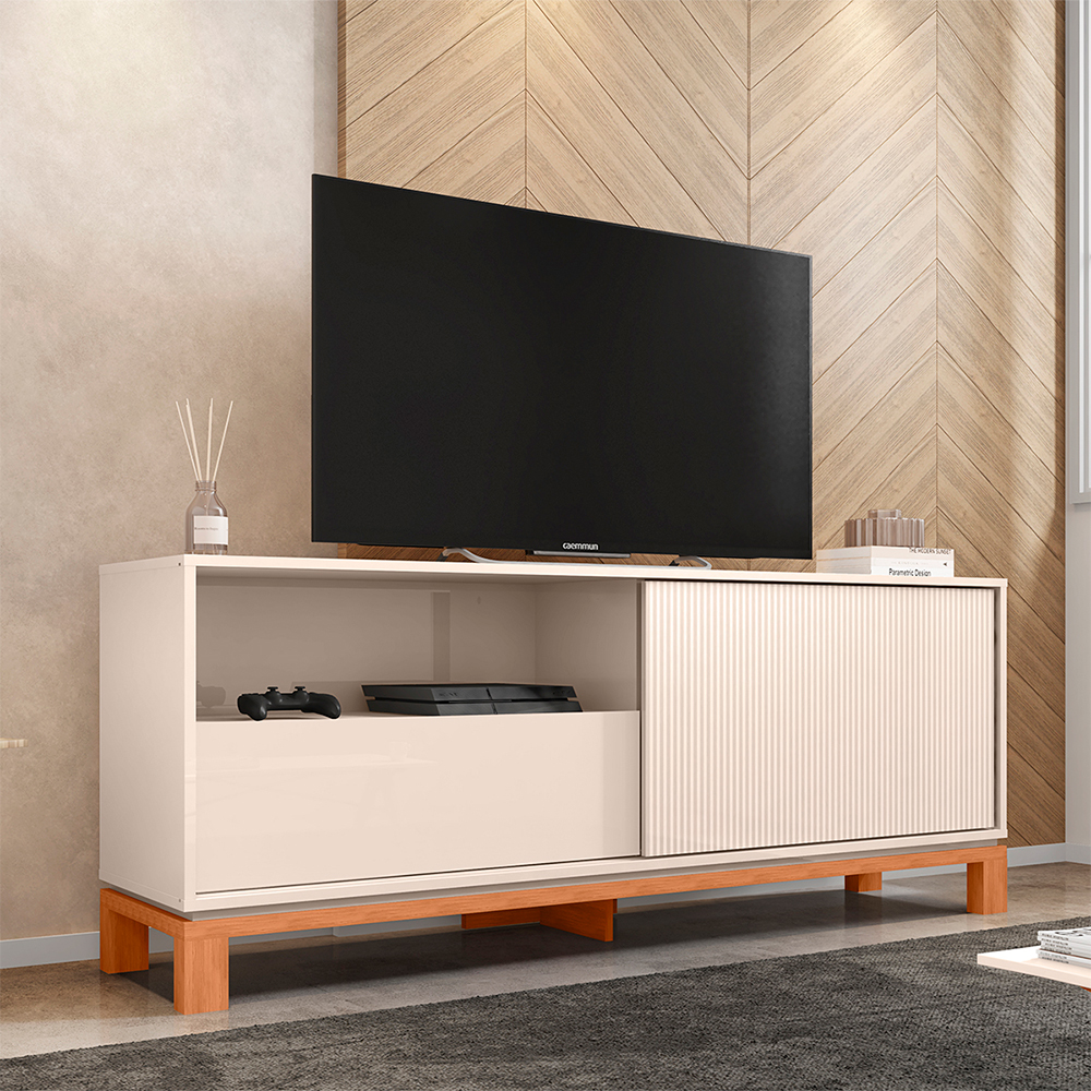 Rack para TV até 55" Mondrian 1 Porta 1 Gaveta Caemmun