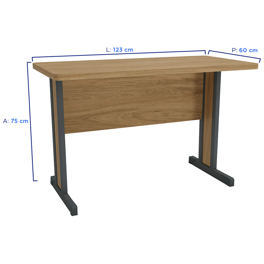 Mesa de Escritório Kappesberg Secretária MDF e MDP — foto 4