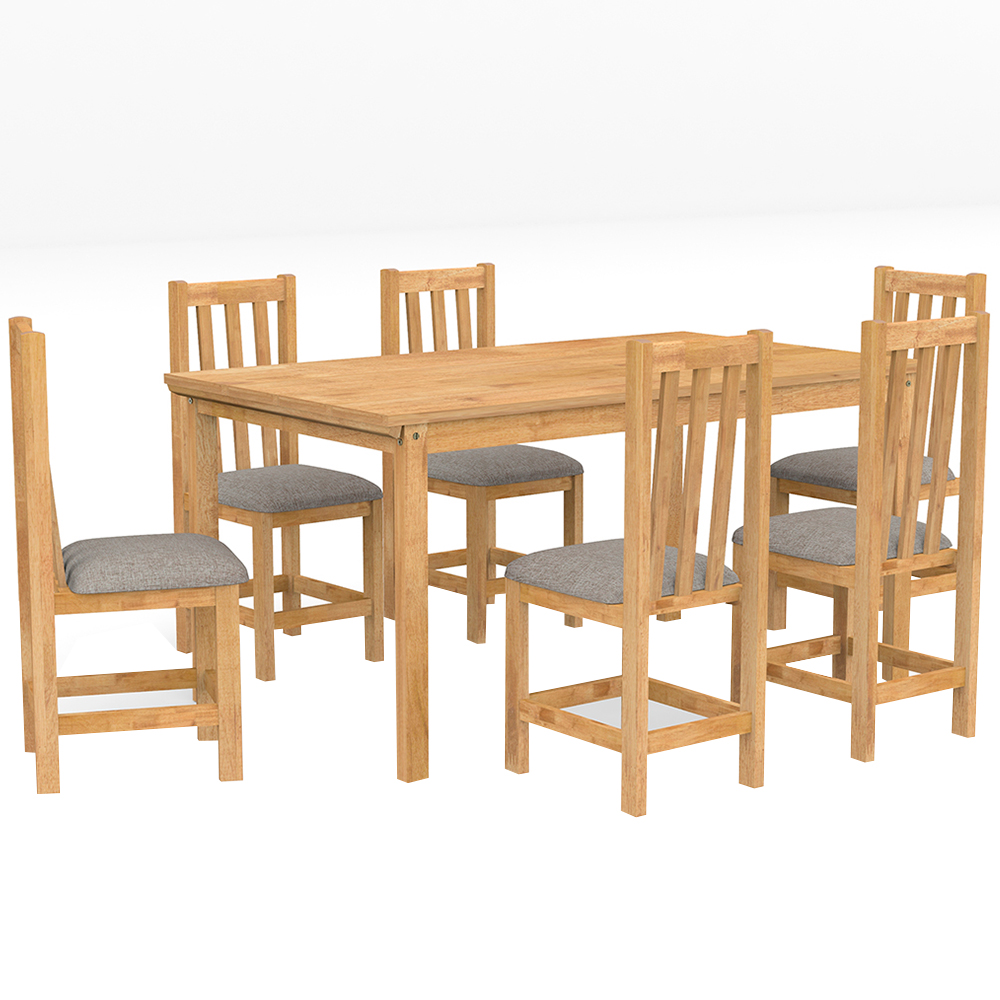 Conjunto de Mesa 6 Cadeiras Itália Rústica - Meneghetti
