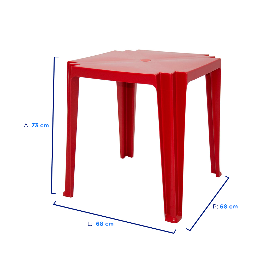 Conjunto de Mesa Tambaú e 4 Cadeiras Atalaia Plástico Tramontina — foto 6