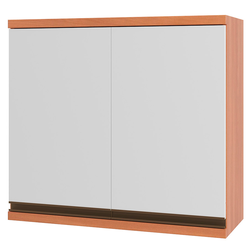 Armário Aéreo Telasul Macadamia 80cm 2 Portas MDP