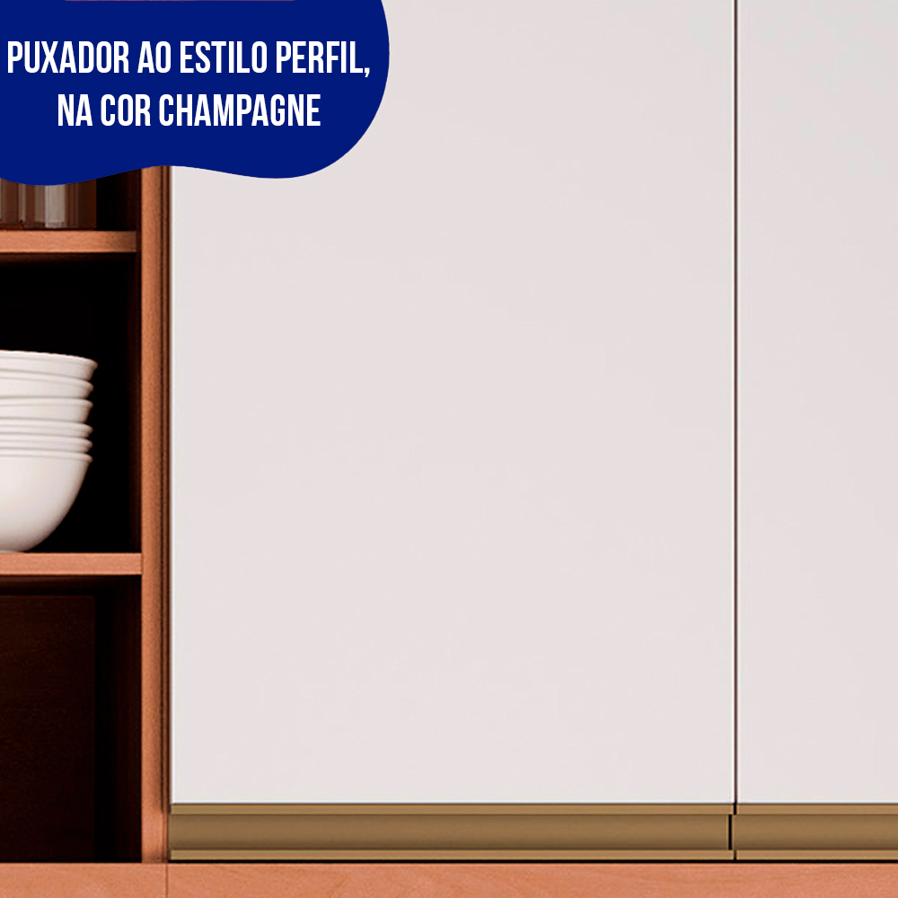 Armário Aéreo Telasul Macadamia 80cm 2 Portas MDP — foto 5