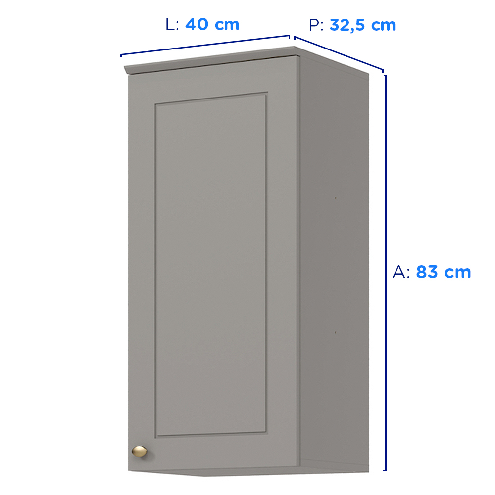 Armário Aéreo 1 Porta 40cm Henn C364-131 — foto 4