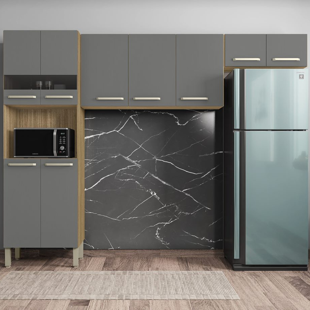 Cozinha Compacta Kit's Paraná Versalhes 9 Portas