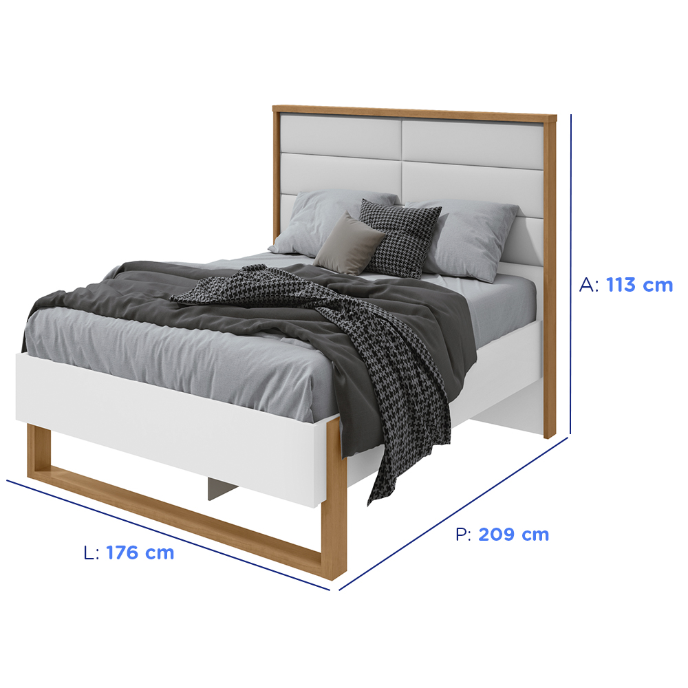 Cama Casal Lopas Freetown com Led — foto 4