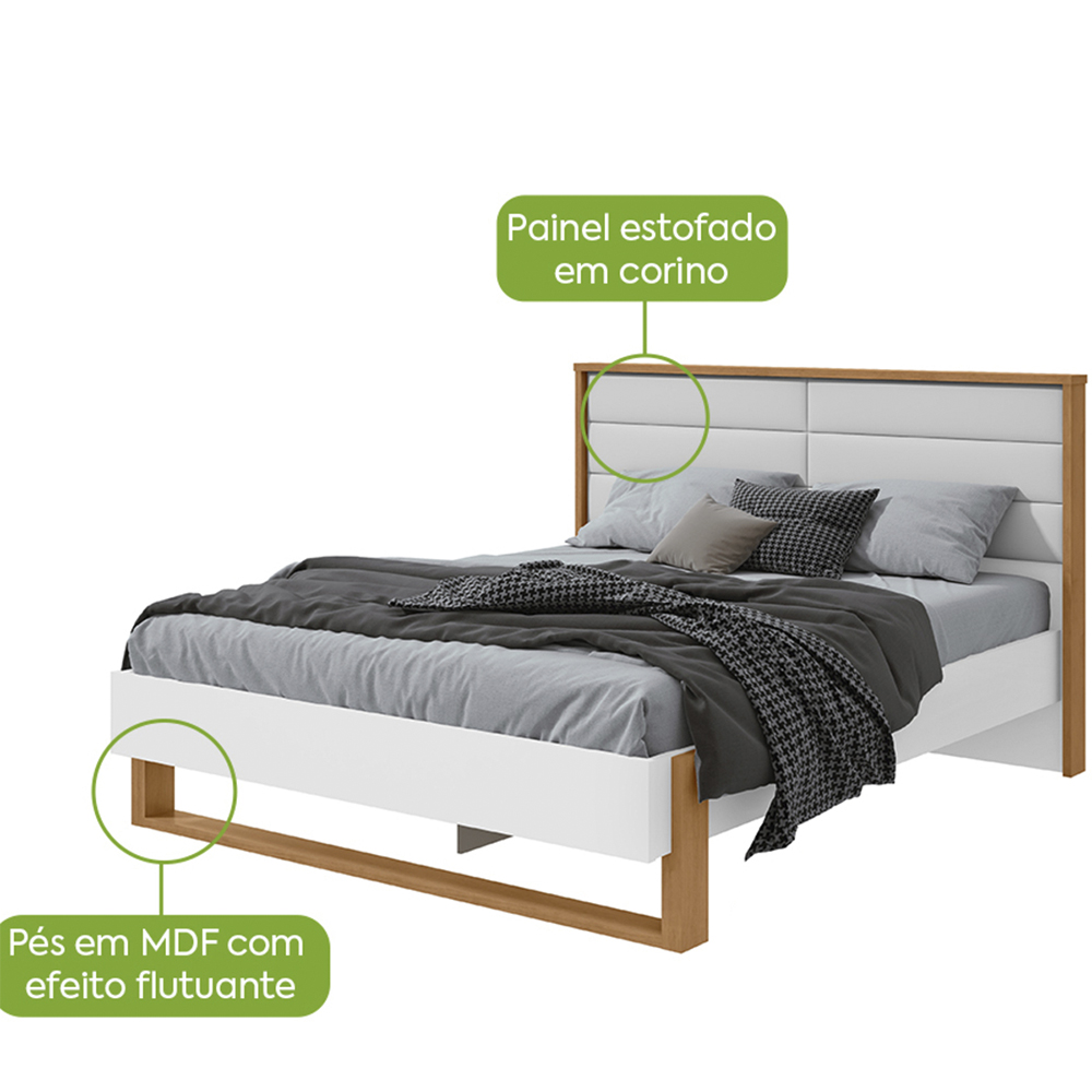 Cama Casal Lopas Freetown com Led — foto 7