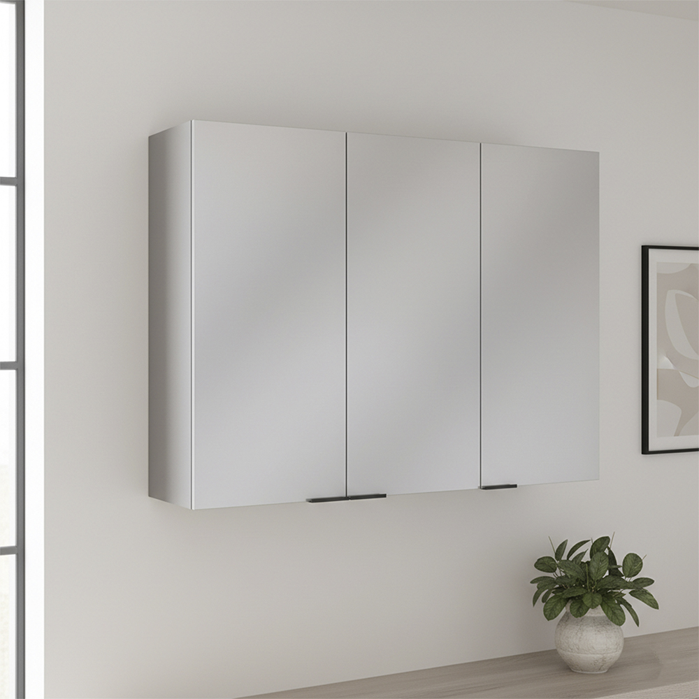 Armário Aéreo Telasul Lumina 120cm 3 Portas MDP MDF