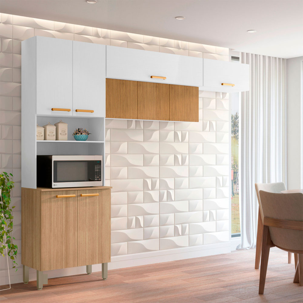 Cozinha Modulada 3 Peças 9 Portas Urbane Kit's Paraná