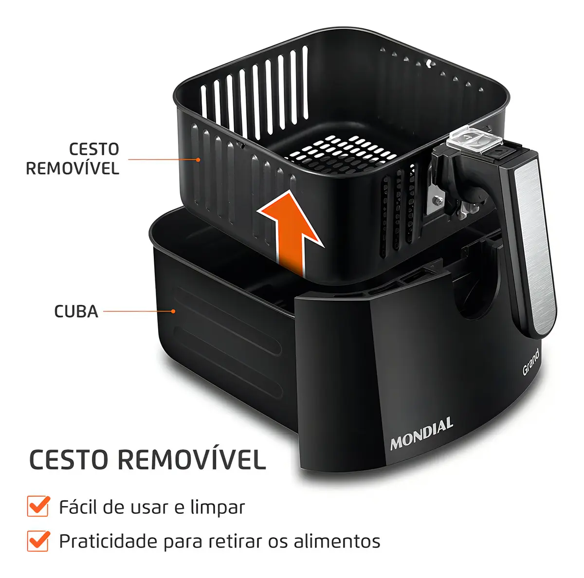 Air Fryer 5L Mondial, 1900W Fritadeira Sem Oleo — foto 5