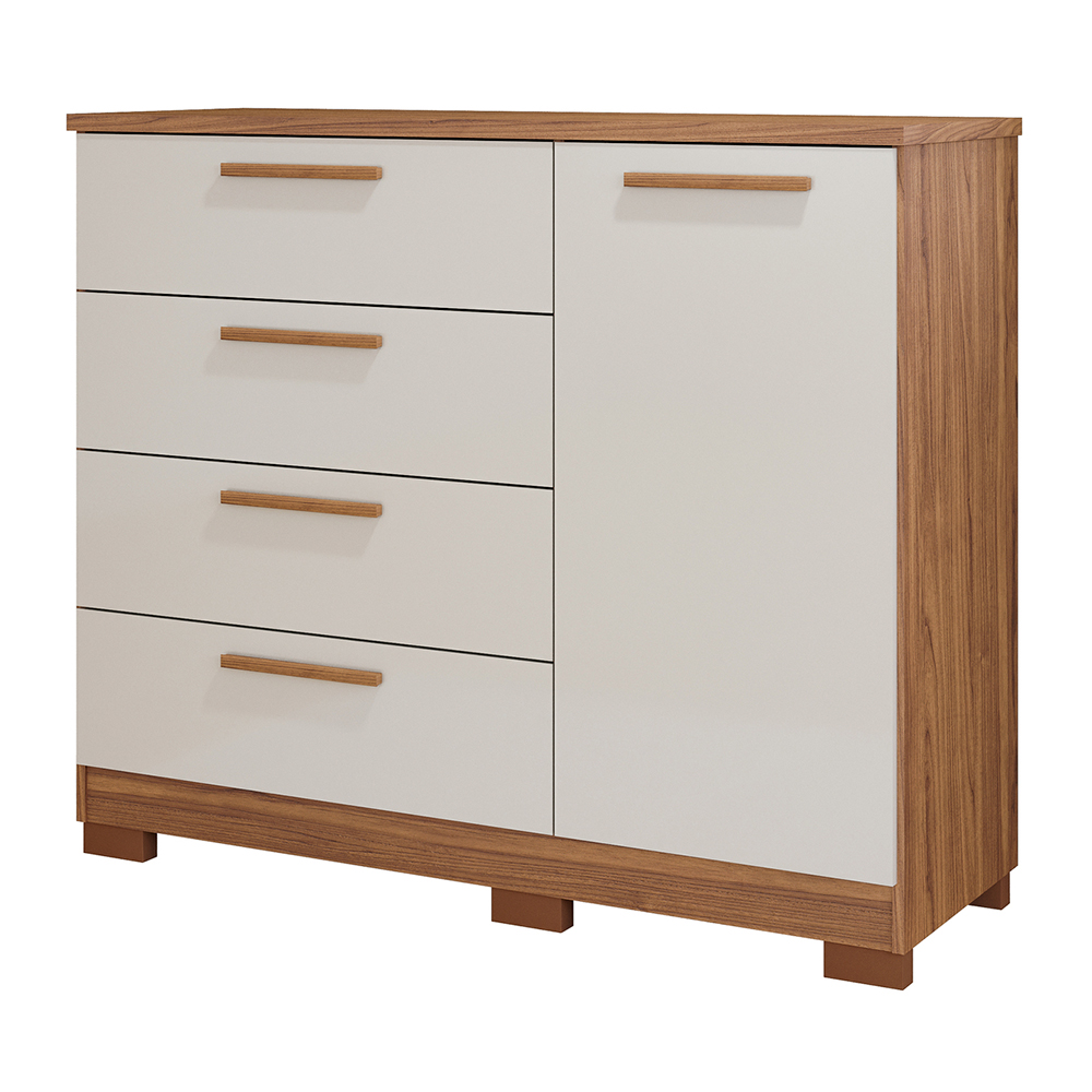 Cômoda Malu 1 Porta 4 Gavetas MDF Panan — foto 6