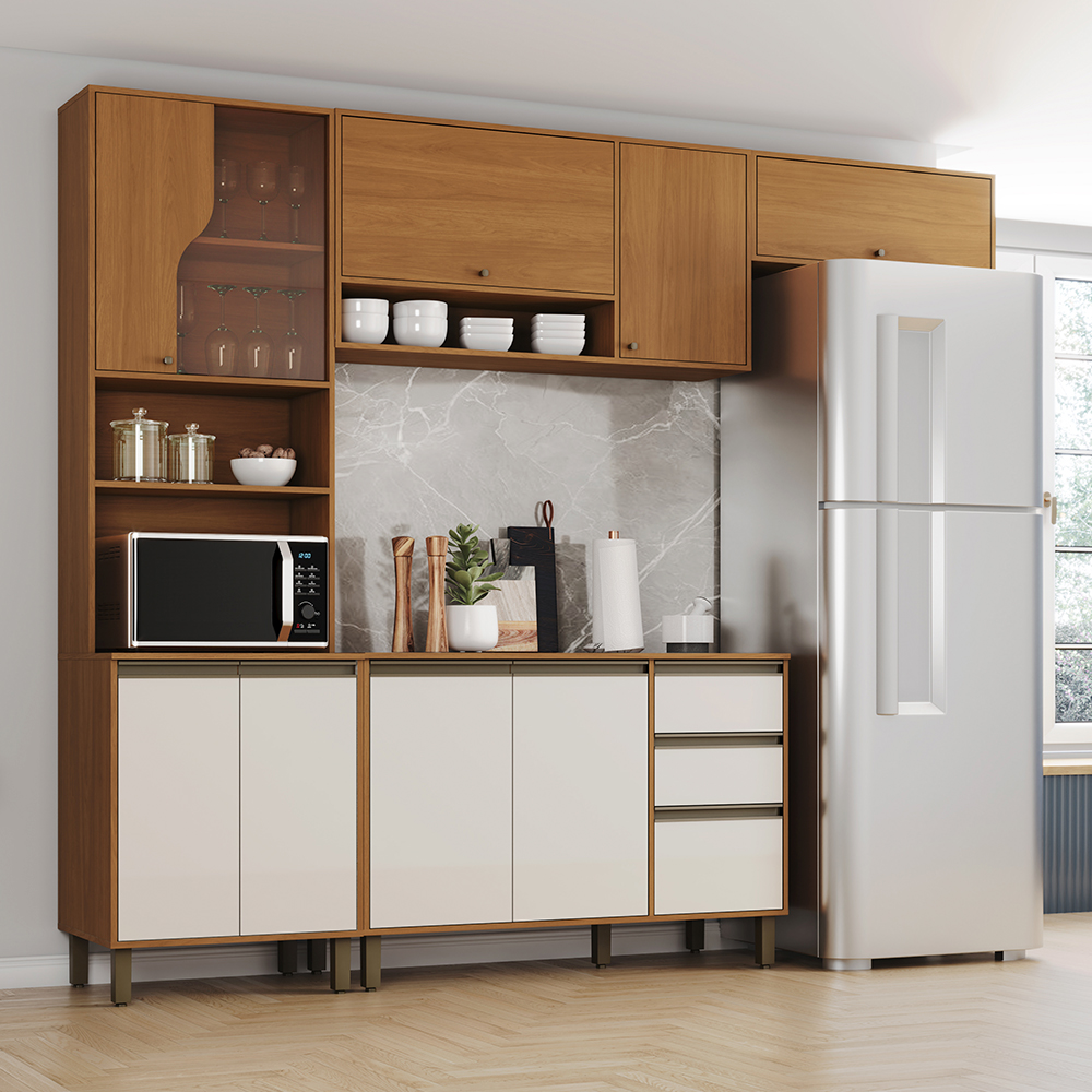 Cozinha Modulada Henn Venaly 4 Peças 9 Portas 2 Gavetas