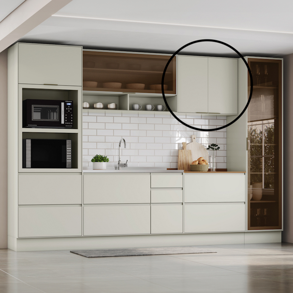 Armário Aéreo 2 Portas MDF Firenze - Henn — foto 6